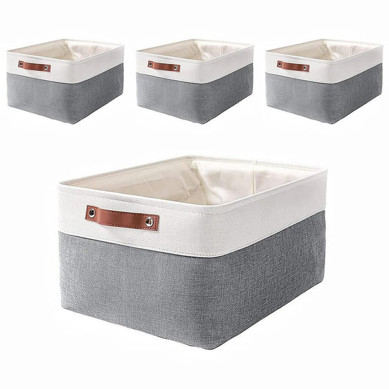 Waterproof Foldable Storage Box coldgrey&white