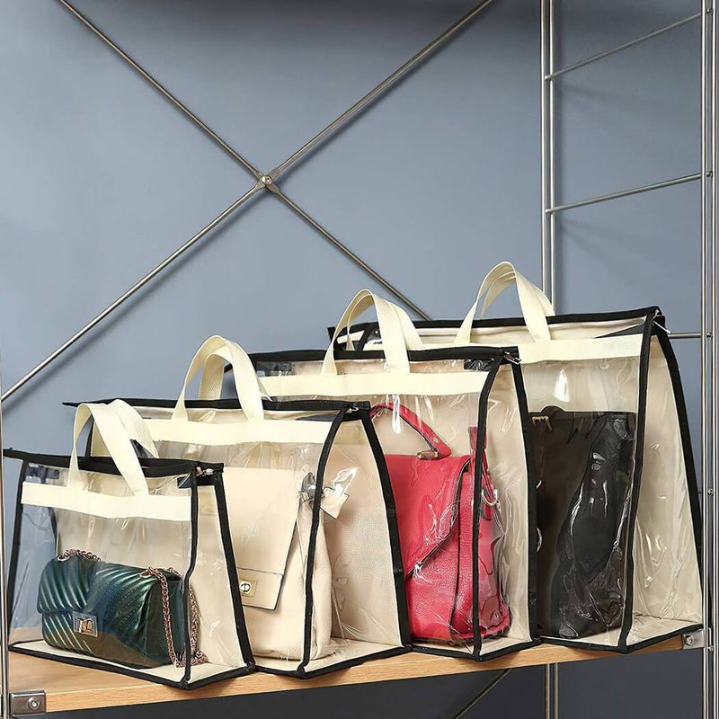Handbag Storage Organizer Dust Cover Transparent Bag 5PCS/Set - Mangata