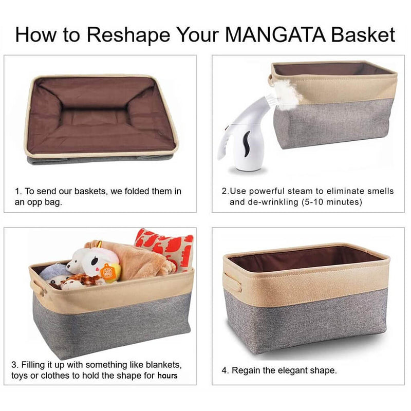 washable storage baskets mangata