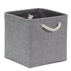 Grey Storage Baskets with rope handles