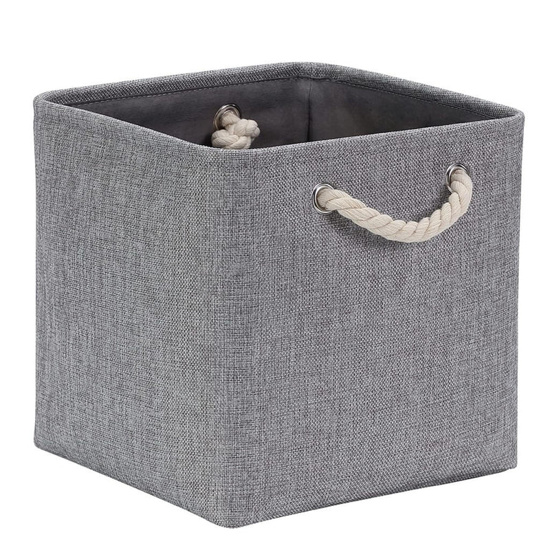 33cm Fabric Storage Basket grey