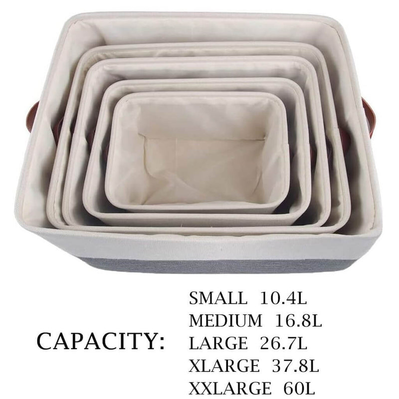 Waterproof Foldable Storage Box coldgrey&white