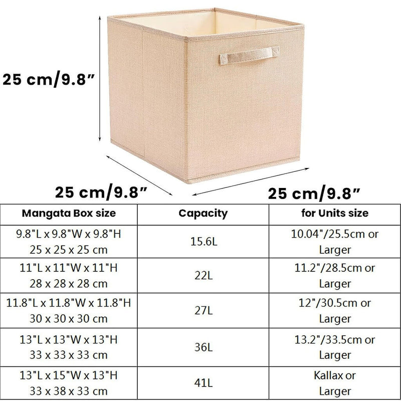 Storage boxes 25cm x 25 cm