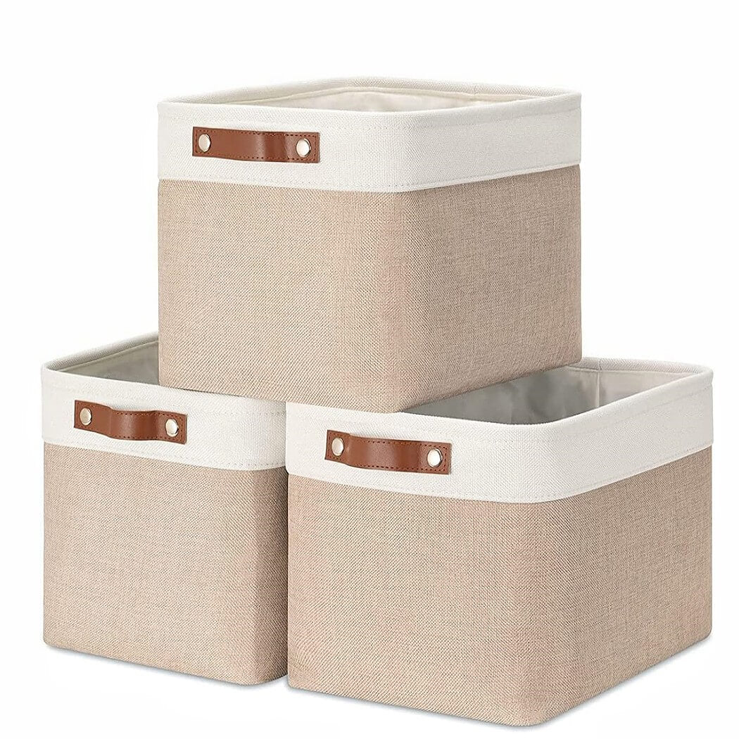 Set of 3 Foldable Fabric Storage Box Mangata