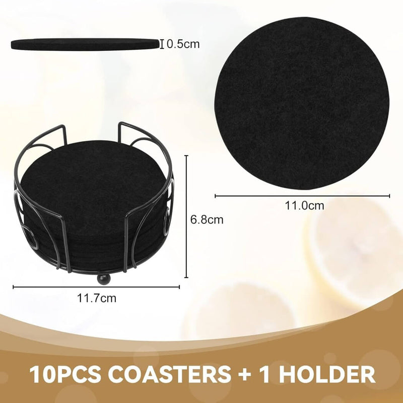 Coasters for protecting expensive furniture Black mangata