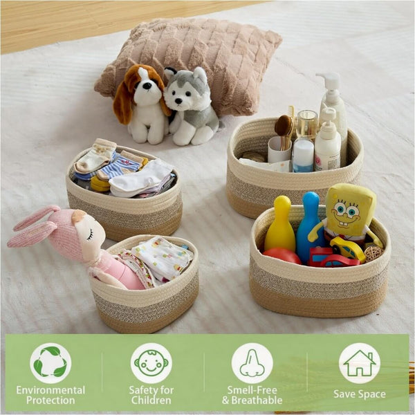 Cotton Rope Storage Baskets for Shelves mangata