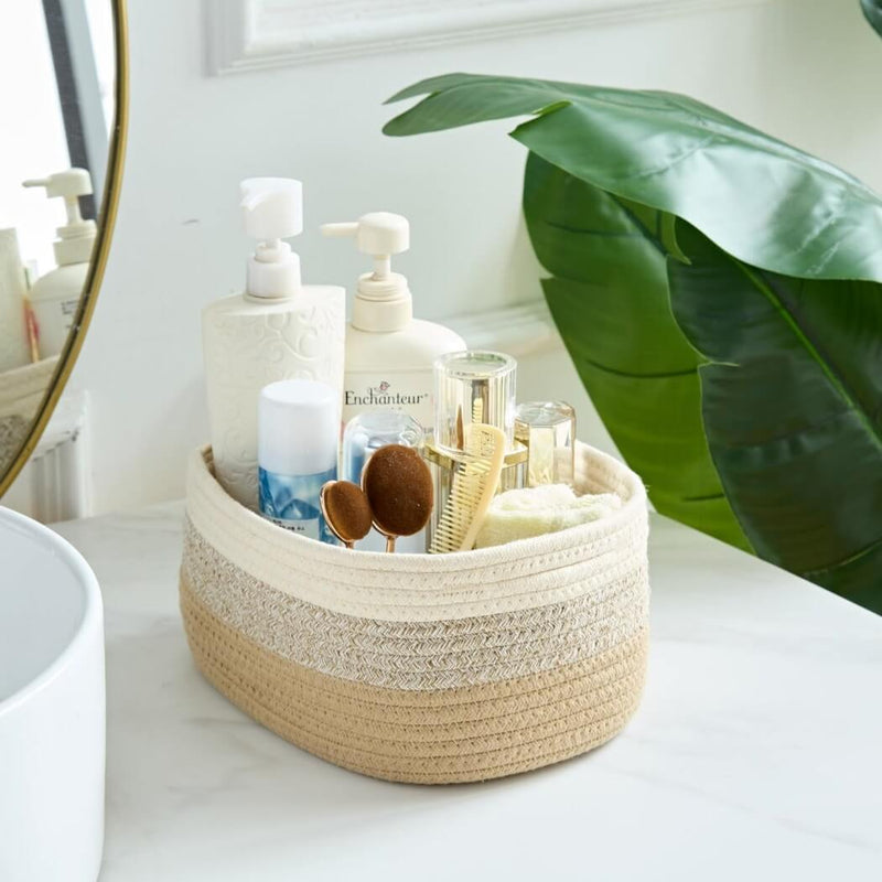 Cotton Rope Storage Baskets for Shelves mangata