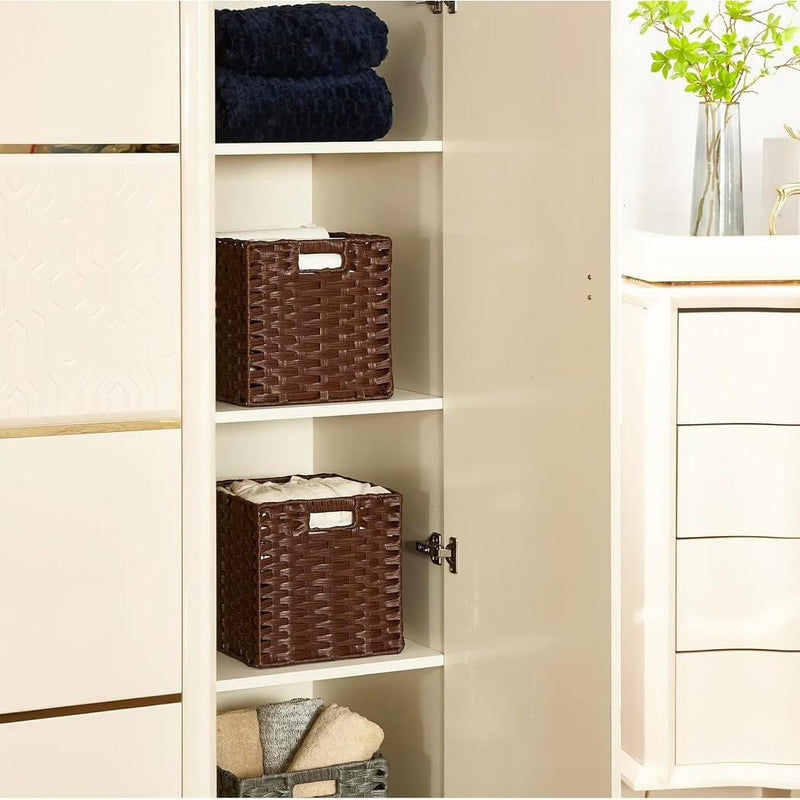 storage Baskets for bathrooms  espresso mangata