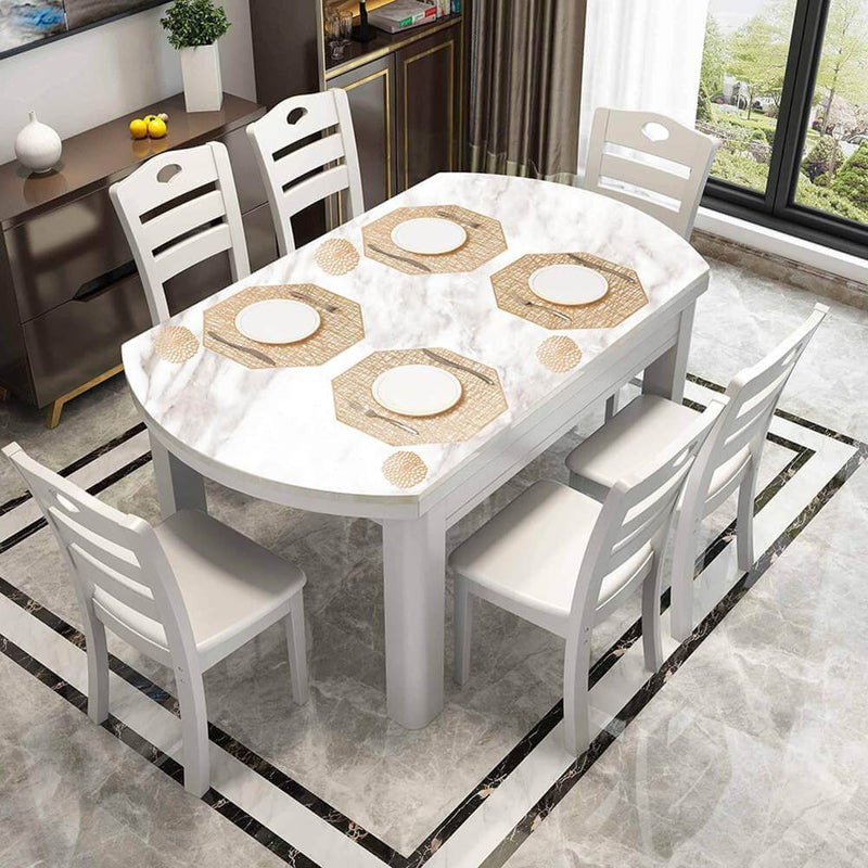 comfoyar Gouden Pauwenveer-vormige placemats Set van 6, 30x51 cm comfoyar Gouden Pauwenveer-vormige placemats Set van 6, 30x51 cm
