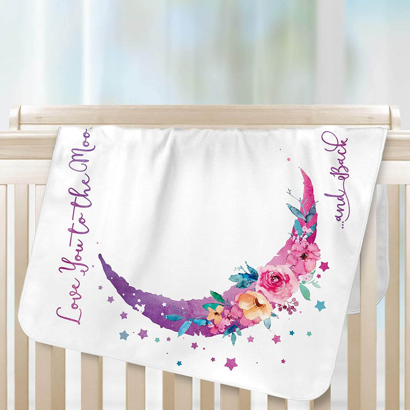 Baby Monthly Milestone Blanket Girl Memory Blanket for Newborn Baby Shower Gift - Mangata