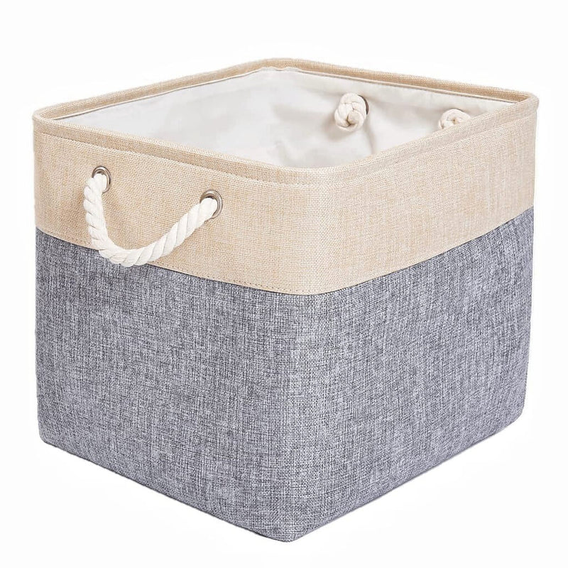 clothes storage boxes for wardrobes grey beige