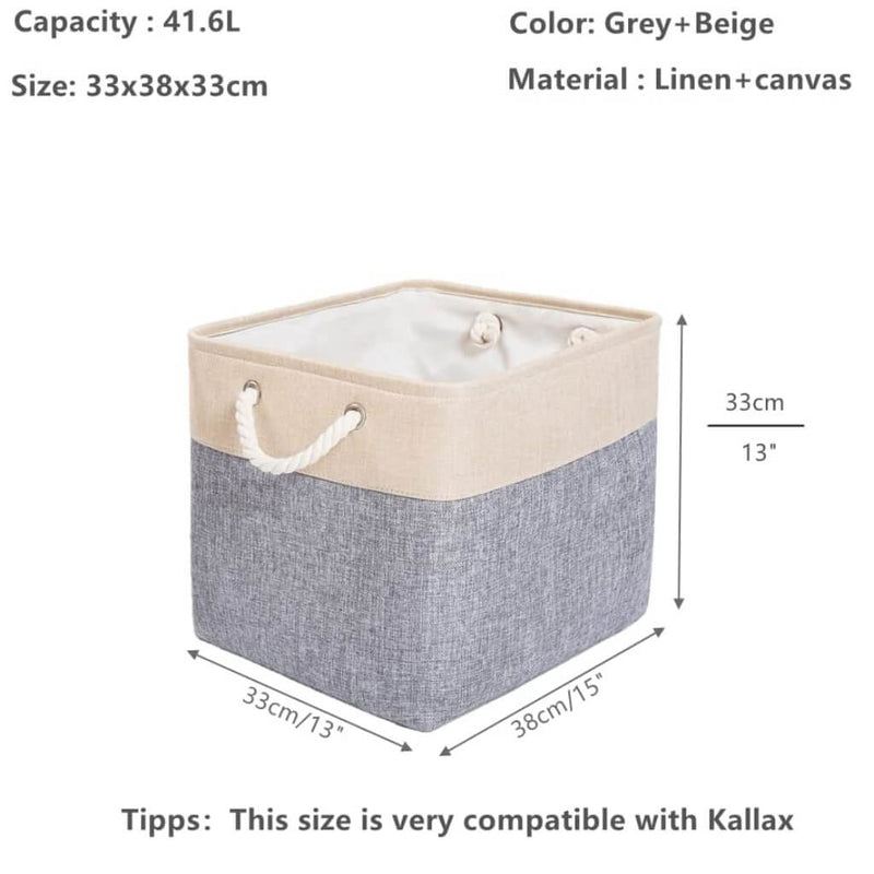 collapsible fabric storage box 33x38x33