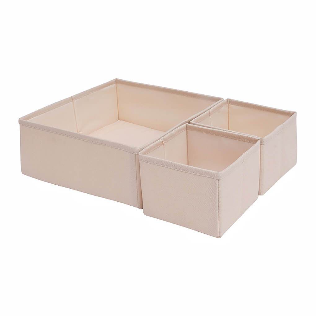 Foldable Drawer Organiser Dividers Storage Box Fabric Flexible Wardrob ...