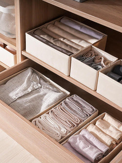Faltbarer Schubladen-Organizer Trenner Aufbewahrungsbox Stoff Flexible Garderoben-Aufbewahrungslösung - Mangata