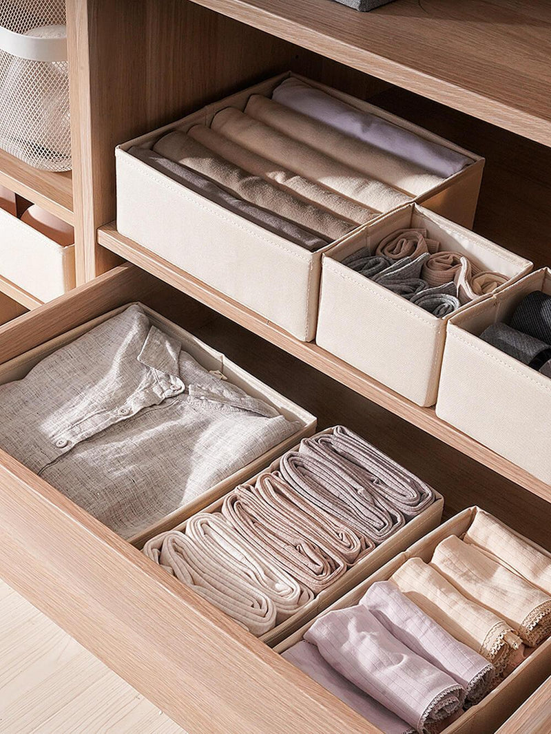 Foldable Drawer Organiser Dividers Storage Box Fabric Flexible Wardrob –  Mangata