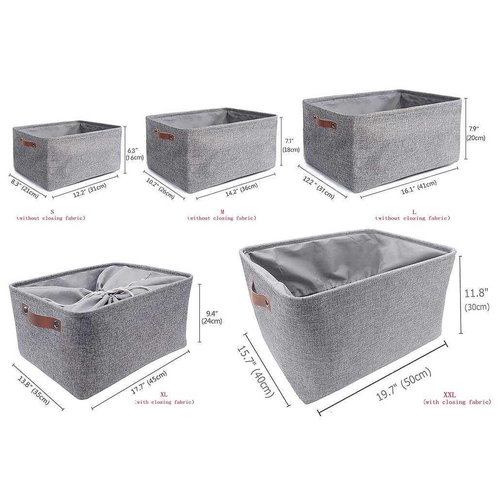 Fabric Storage Boxes丨Foldable Toy Storage Box丨Storage Baskets with Lids ...