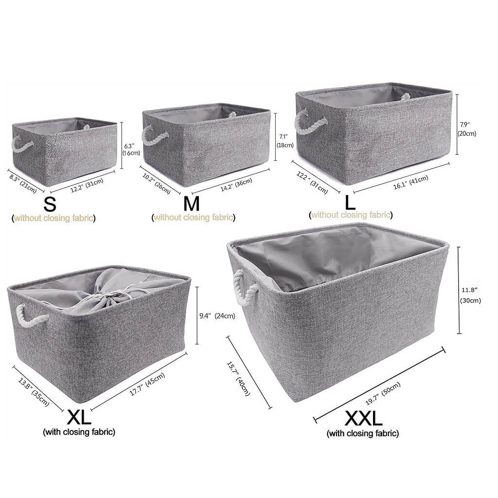 Fabric Storage Boxes丨Foldable Toy Storage Box丨Storage Baskets with Lids ...