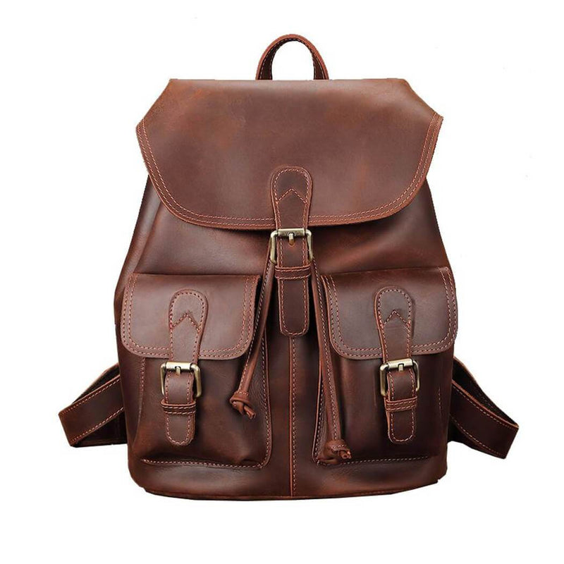 Leather Satchel Backpack Rucksack - Mangata