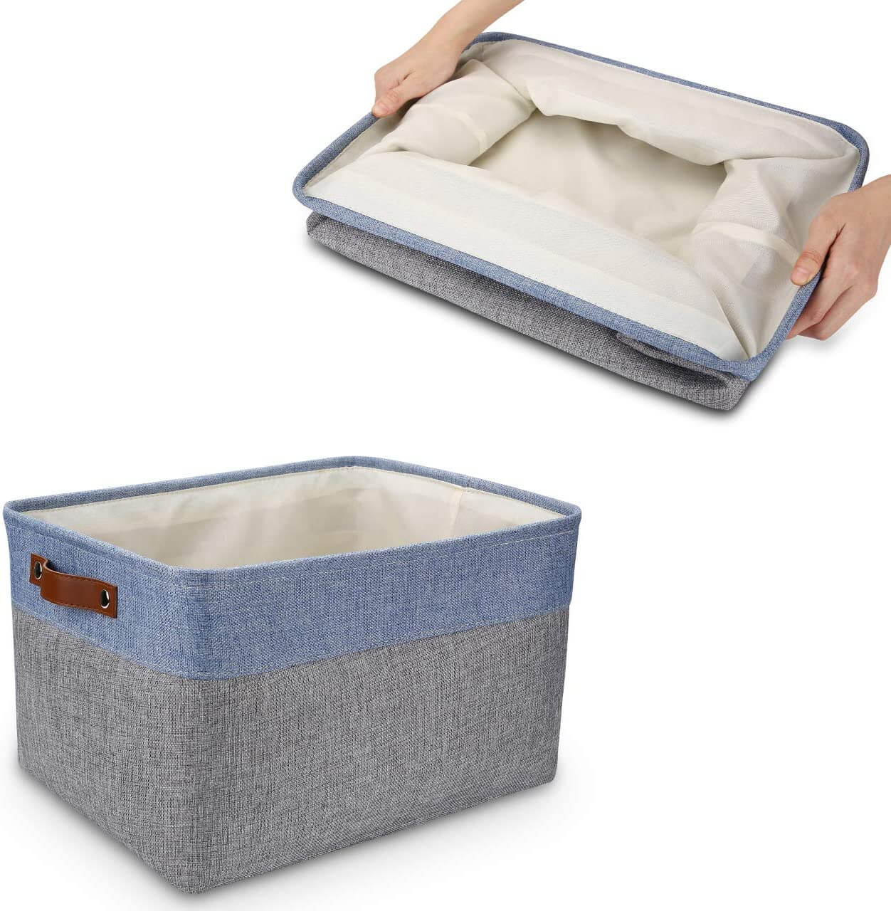 Storage Baskets Foldable Storage Baskets Set Wardrobe Organisers