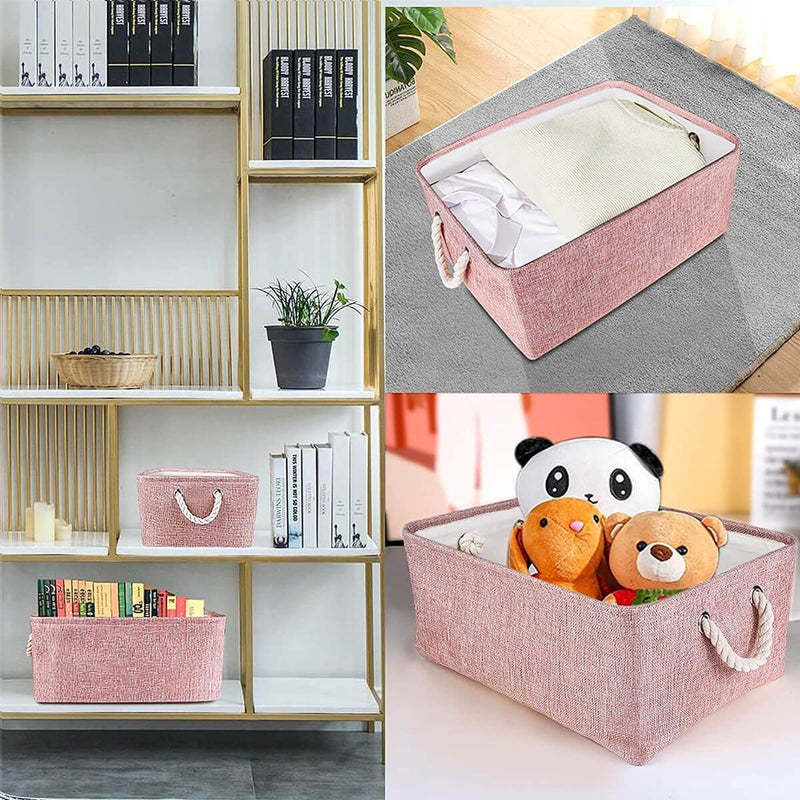 Pink Storage Box Foldable Storage Basket – Mangata