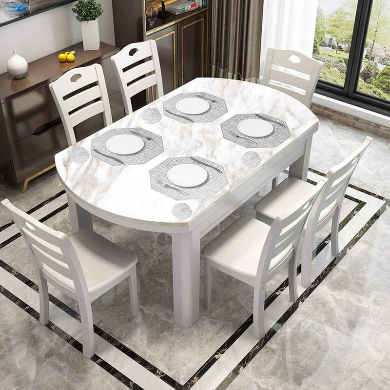 Silver Dining Table Placemats Set of 6 (Include Coasters-Octagonal) - Mangata
