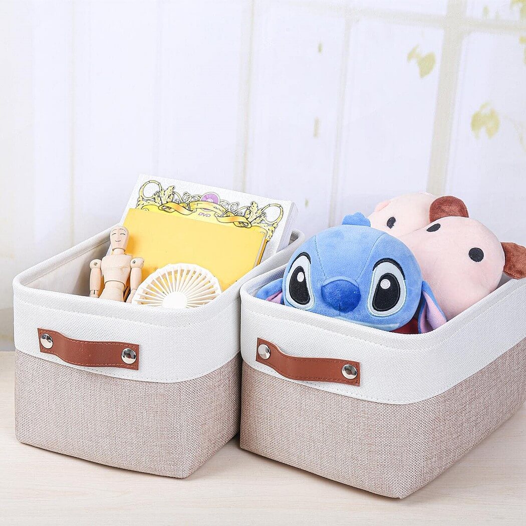 Set of 3 Foldable Fabric Storage Box Mangata