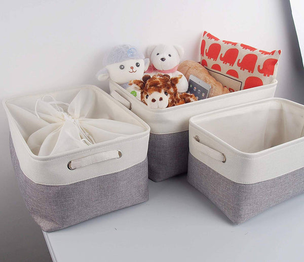 holay White Square Storage 2 Pack – Versatile White & Clear Design, Ideal  for Toy and blocks dolls Small Item Storage – Organizer Boxes Bins Baskets  with Lid – Girls Boys Kids –