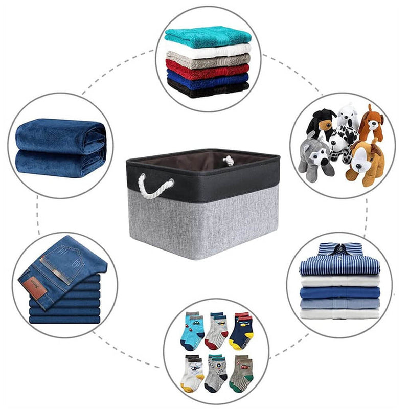 Foldable Storage Baskets Wardrobe Organisers(42*32*25 CM) Set of 3